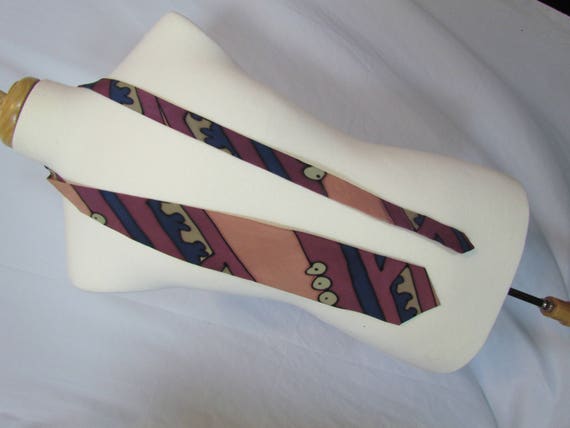 Robert Daskal, handpainted vtg tie, AS IS - image 3