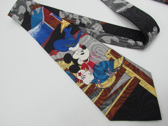 Vtg Disney Cowboy MIckey tie, Balancine Hot Cakes