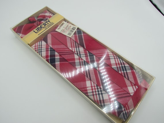 Liberty of London vintage bow tie & cummerbund set - image 1