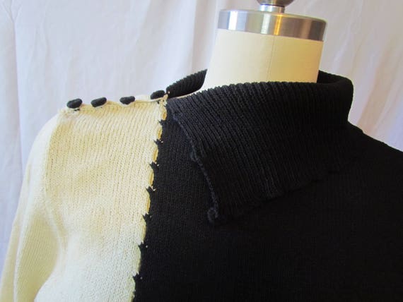 S/M Robert Cappello, Vintage Knit dress, vtg 10 - image 2