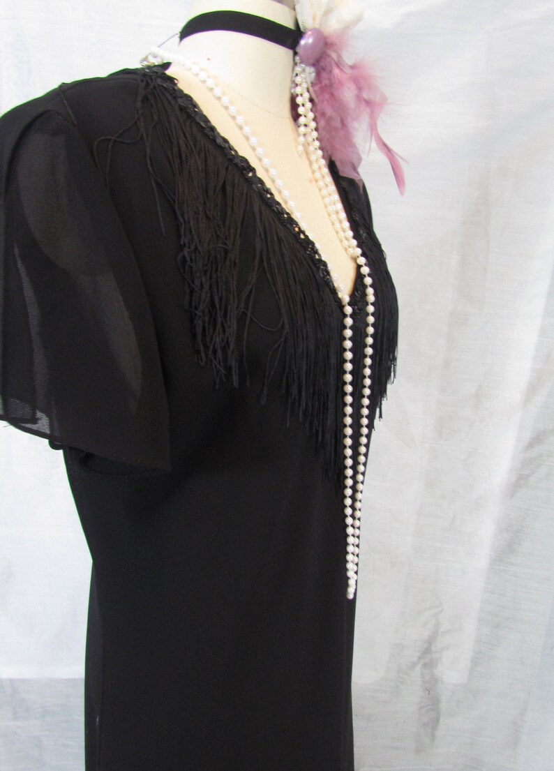 Beaded M flapper dress,