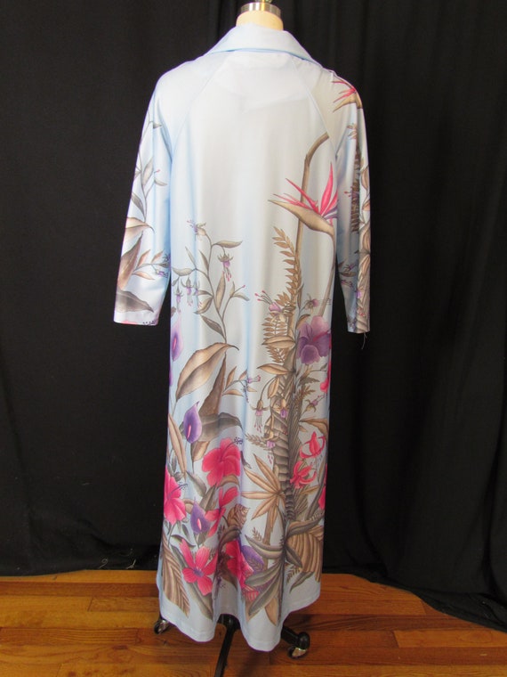 Vintage floral robe, 60's, 70's, med/lg - image 8