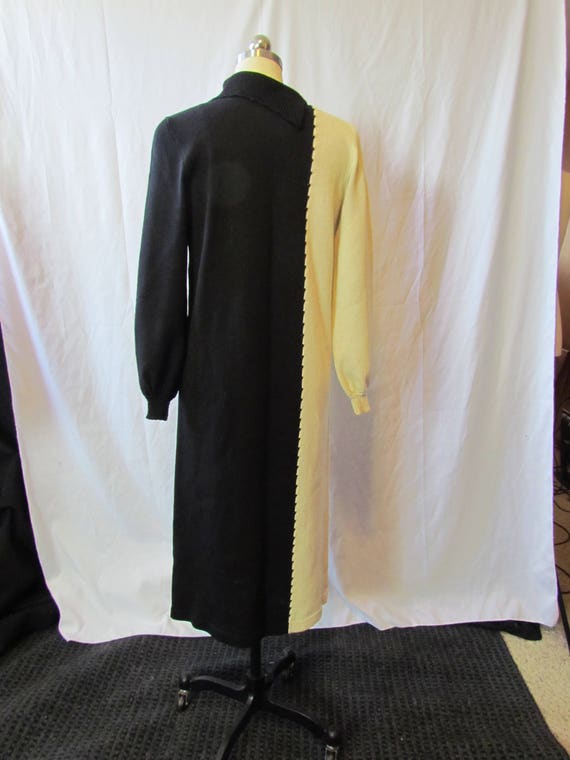 S/M Robert Cappello, Vintage Knit dress, vtg 10 - image 8