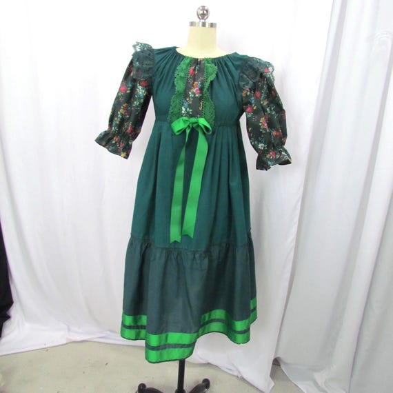 wizard of oz green dress Ozian Fantasy Dress, 10/12, With Floral Accents Shoe Size_10.5