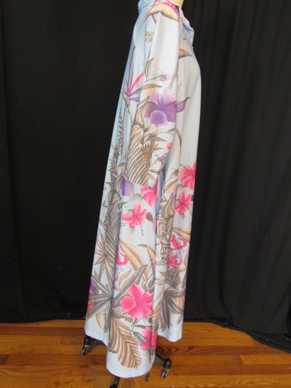 Vintage floral robe, 60's, 70's, med/lg - image 7