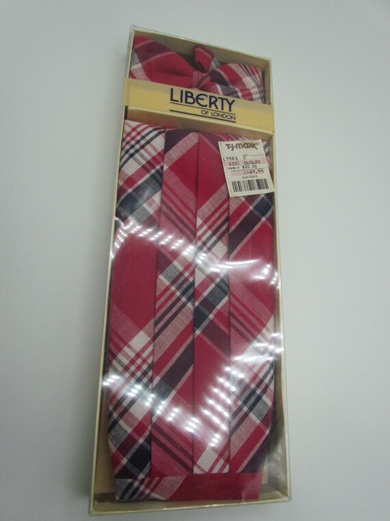 Liberty of London vintage bow tie & cummerbund set - image 2