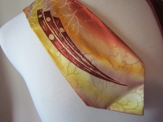 Hand painted 40s, 50s tie, Regal Cravat