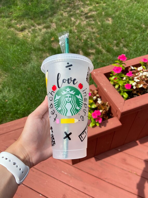 Download Teach Love Inspire Custom Starbucks Cup Etsy