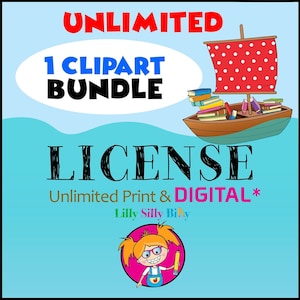 Licença digital e impressa ilimitada* - para UM PACOTE de clipart. *Aplicam-se termos de uso comercial.