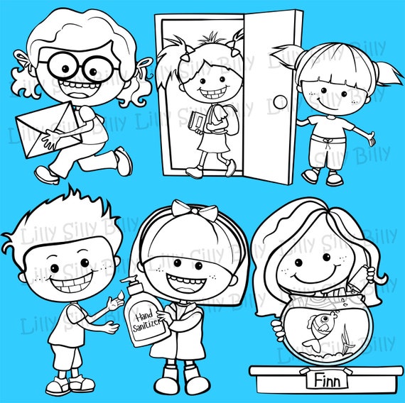 Classroom JOBS BLACK and WHITE/ and Full Color Clipart. - Etsy Finland Classroom JOBS BLACK and WHITE/ and Full Color Clipart. - Etsy Finland
