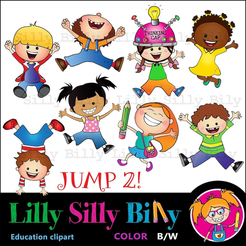 JUMP 2 Clipart for Small Commercial and Education Use. Images to ...