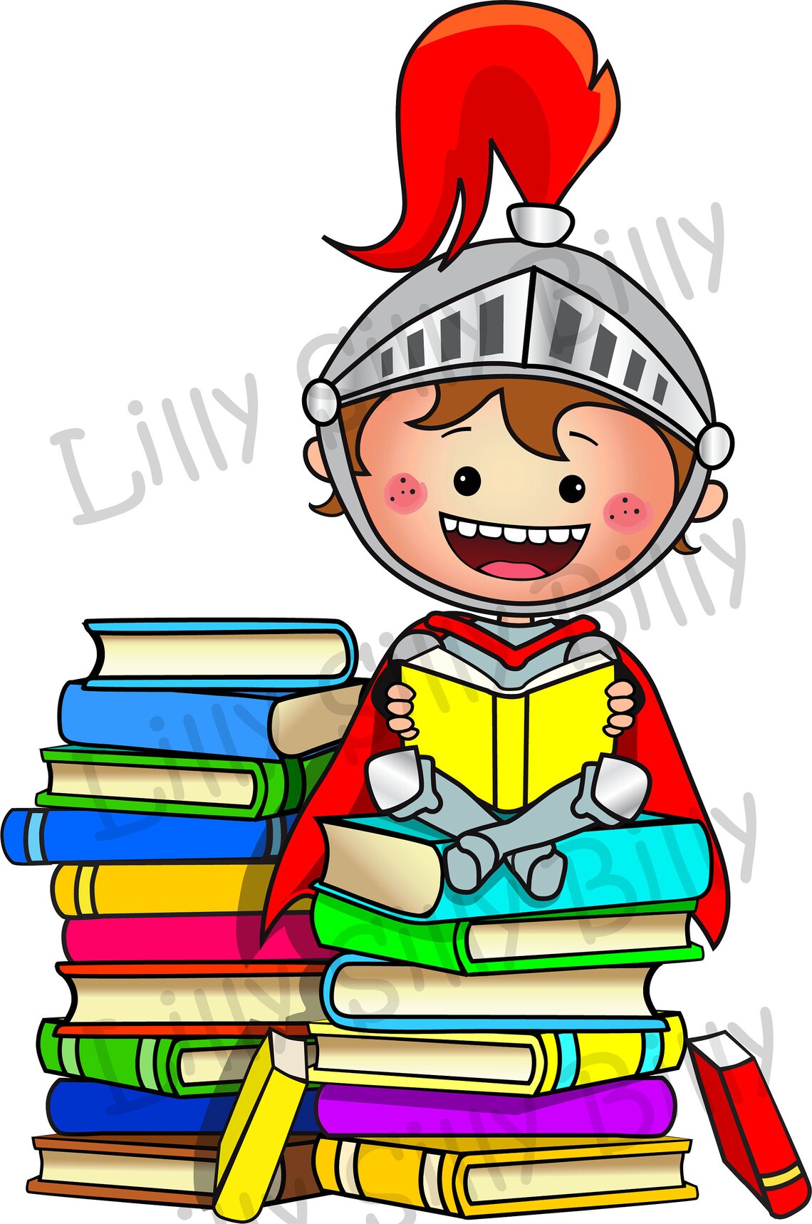 Knight Educational Knight Class. Eduaction Clipart, Black and White & COLOR, Small ...