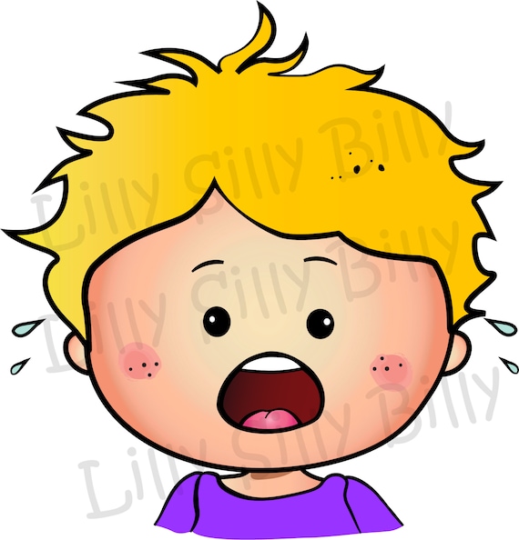 Scared Face Boy Clip Art - Scared Face Boy Image