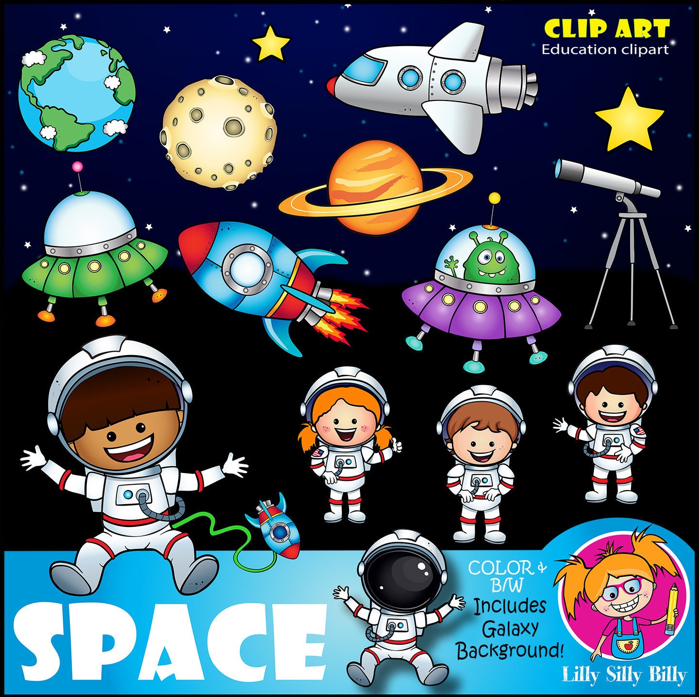 Space Clipart For Kids