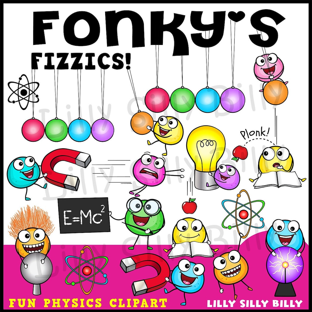 FONKY'S FIZZICS- Physics Clipart Collection. Small Commercial and ...