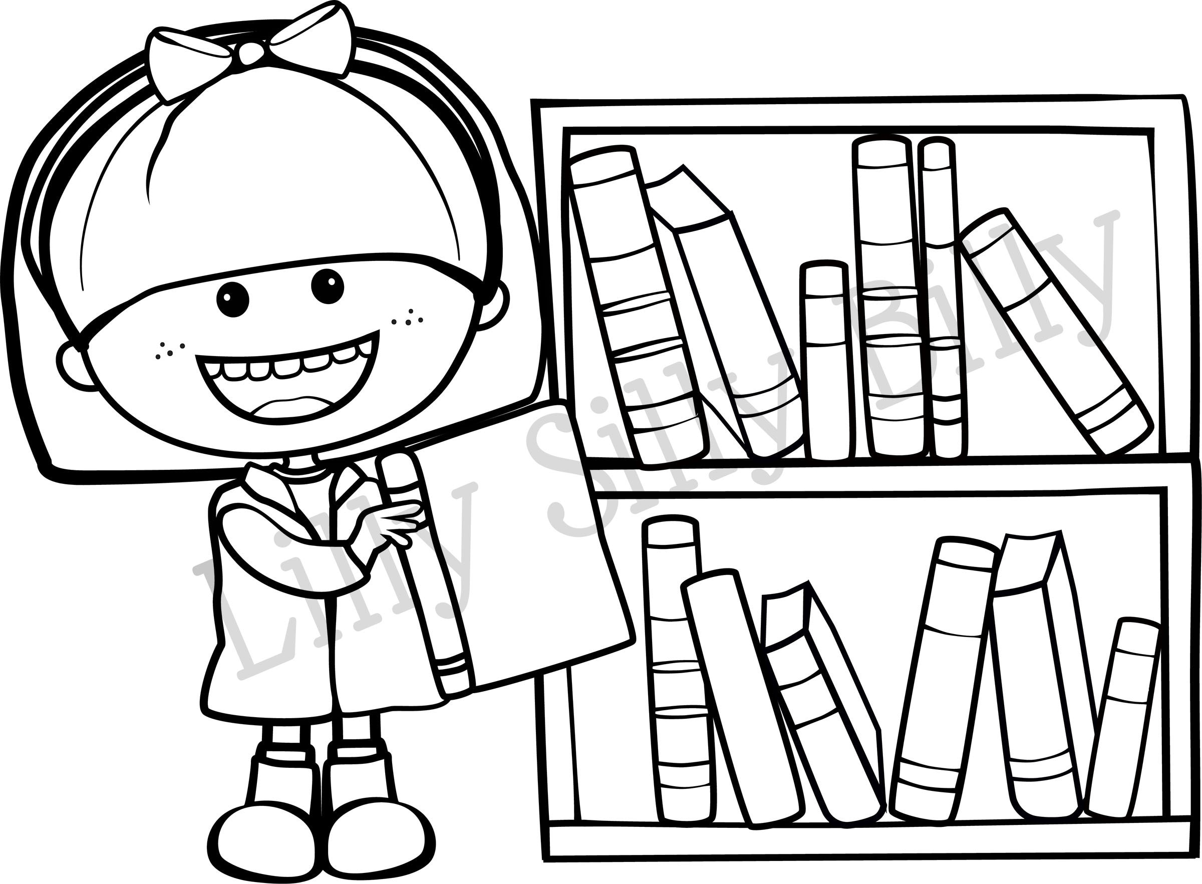 Kindergarten Day BLACK and WHITE/ and Full Color Clipart. - Etsy Canada