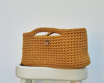 cotton rope large magazine basket