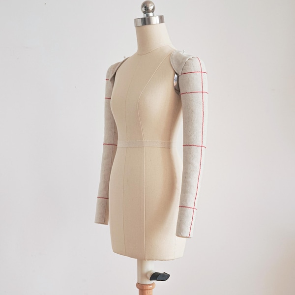 Woman Half Scale Dress Form: Pinnable UK Size 8 Tailor Mannequin