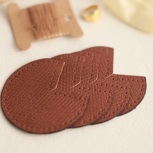 DIY Kit for Bag Corner Fix Protector - Real Leather Patches for Bag Making and Repair