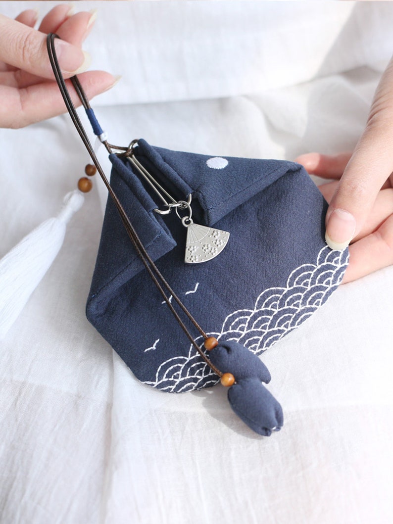 FREEBLOSS Sashiko Set voor handtas en portemonnee, doe-het-zelf, met handleiding voor beginners, borduurset