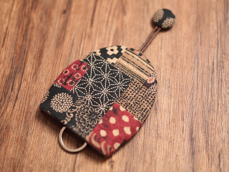 Sashiko Fabric Key Case PDF Sewing Pattern: Car Key Pouch & Holder - Etsy