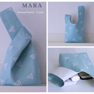 Japanese knot bag pdf sewing pattern