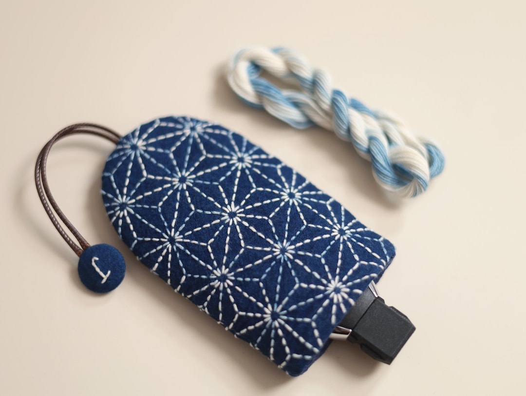 Sashiko Fabric Key Case PDF Sewing Pattern: Car Key Pouch & Holder - Etsy