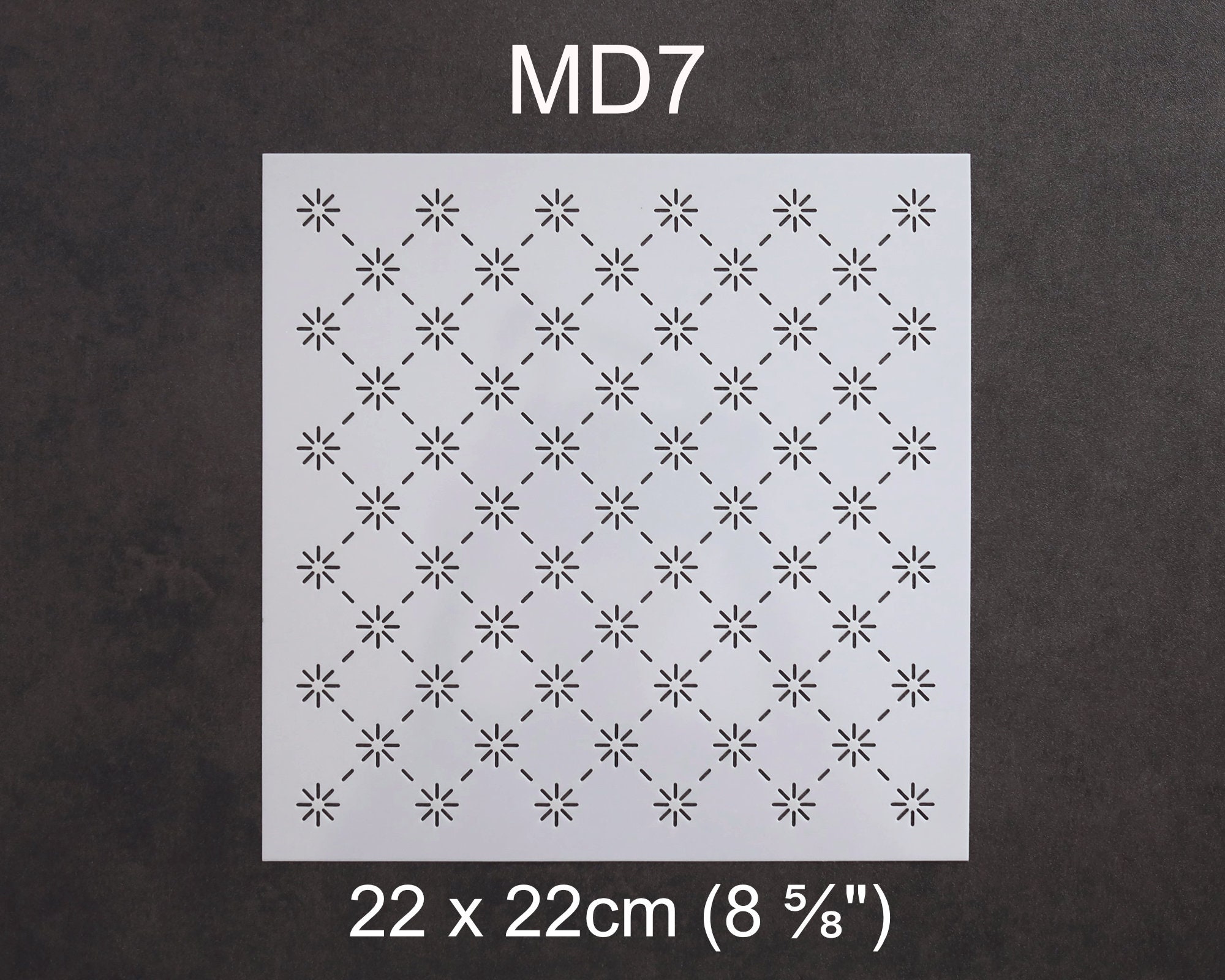 12 Po-choirs Sashiko En Plastique PET - Modèles Broderie Japonaise, Réutilisables Pour Tissu, Quilting Et Couture à La Main