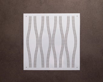 Sashiko löparschablon: Utdragbar broderi-quiltmall