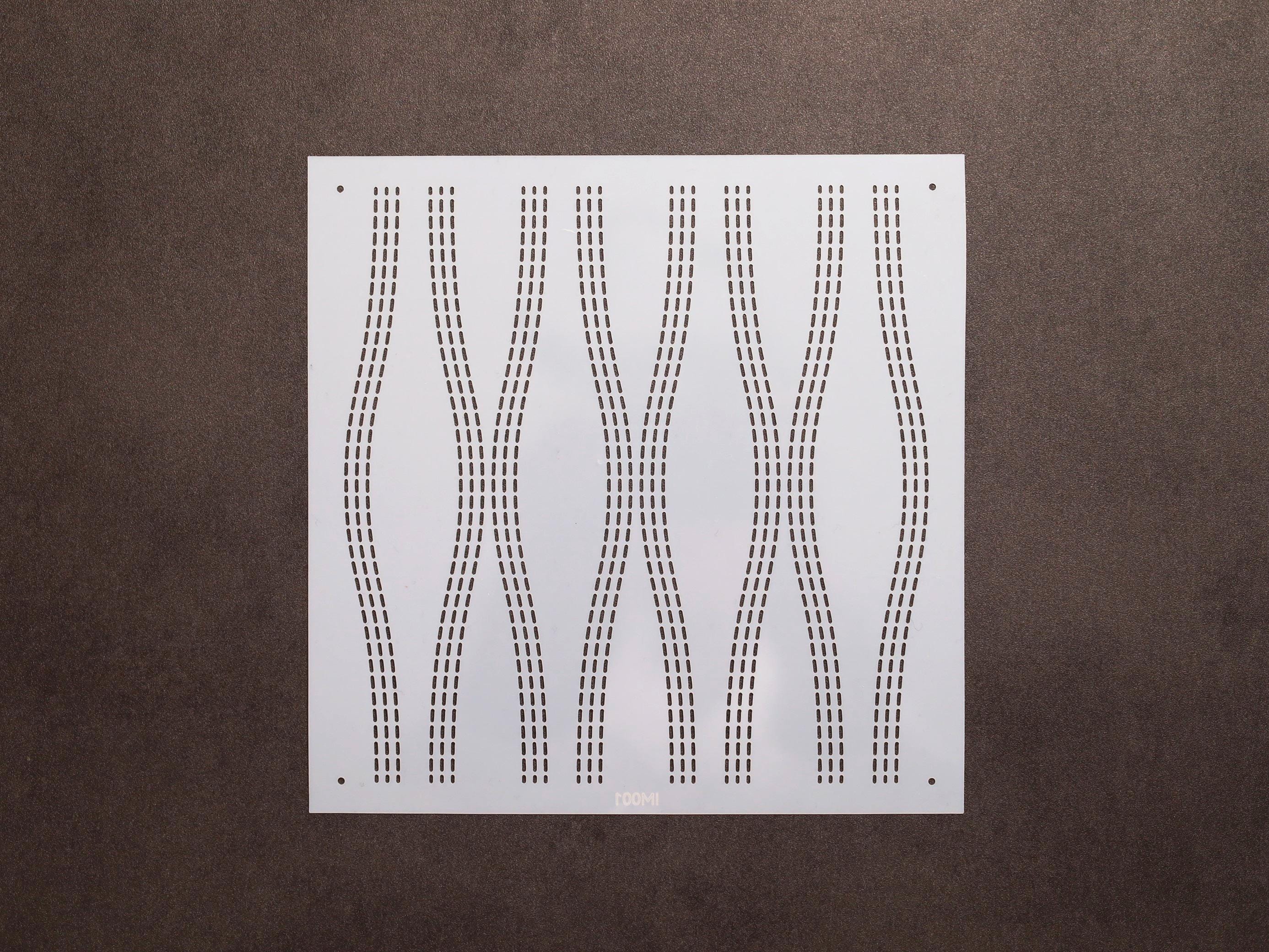 Plantilla para camino de mesa Sashiko: plantilla extensible para bordado y acolchado