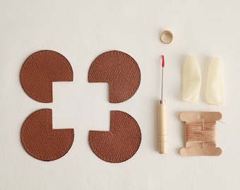 Kit de réparation DIY pour coin de sac en cuir : patchs en cuir pleine fleur