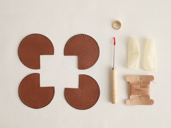 Leather Bag Corner DIY  Repair Kit: Full-Grain Leather Patches