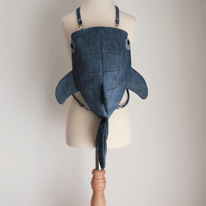 Walhai Tasche Papier Schnittmuster für Rucksack oder Umhängetasche für Erwachsene und Kinder