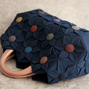 Modello di cucito PDF e istruzioni per la borsa origami
