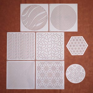 Plantillas Sashiko: Plantillas de bordado y acolchado, Colección MC