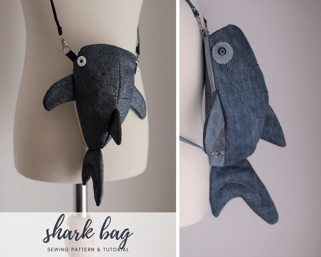 Inktastic Cute Whale Shark Knitting Tote Bag 