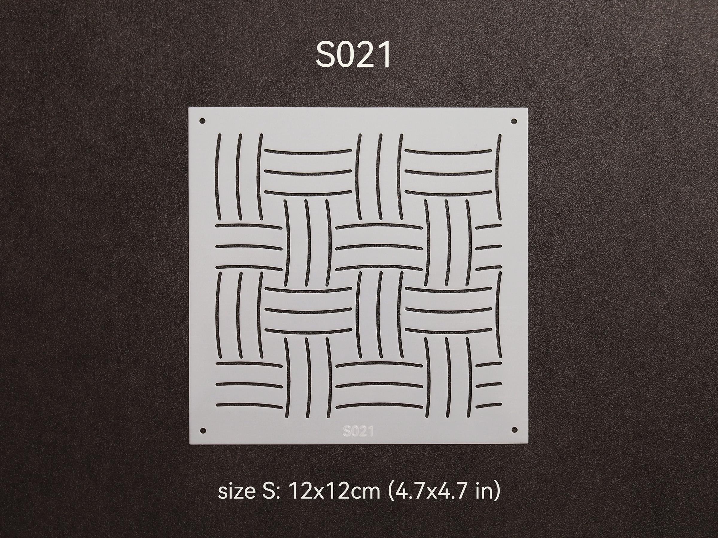 BOXOB Kit di 8 stencil Sashiko in plastica, Modello di Ricamo con Linee di Disegno Sashiko Geometrico per Quilting e Cucito a Mano
