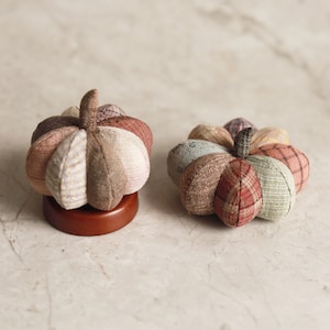 Pumpkin Pincushion Paper A4 Sewing Pattern and Tutorial - Scrap Buster Project