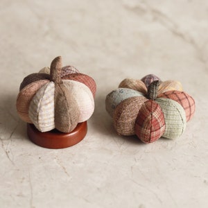 Pumpkin Pincushion PDF Sewing Pattern and Tutorial - Scrap Buster Project