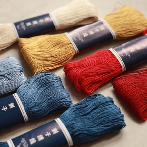 Sashiko Thread Embroidery Floss Standard Thickness 6-Ply Long Staple Cotton thread for Visible Mending 14 Colours image 5