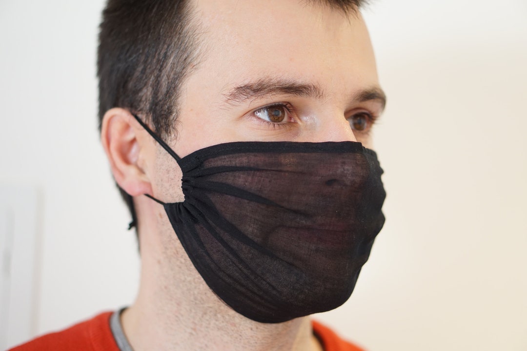 Super Soft and Breathable Muslin Cotton Face Masks for Cycling Semitransparent Single Layer Etsy