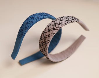 DIY Sashiko Broderi Pannband: Symönster och Handledning