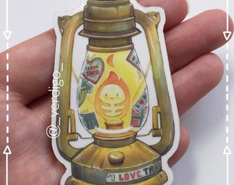 Little lantern transparent sticker