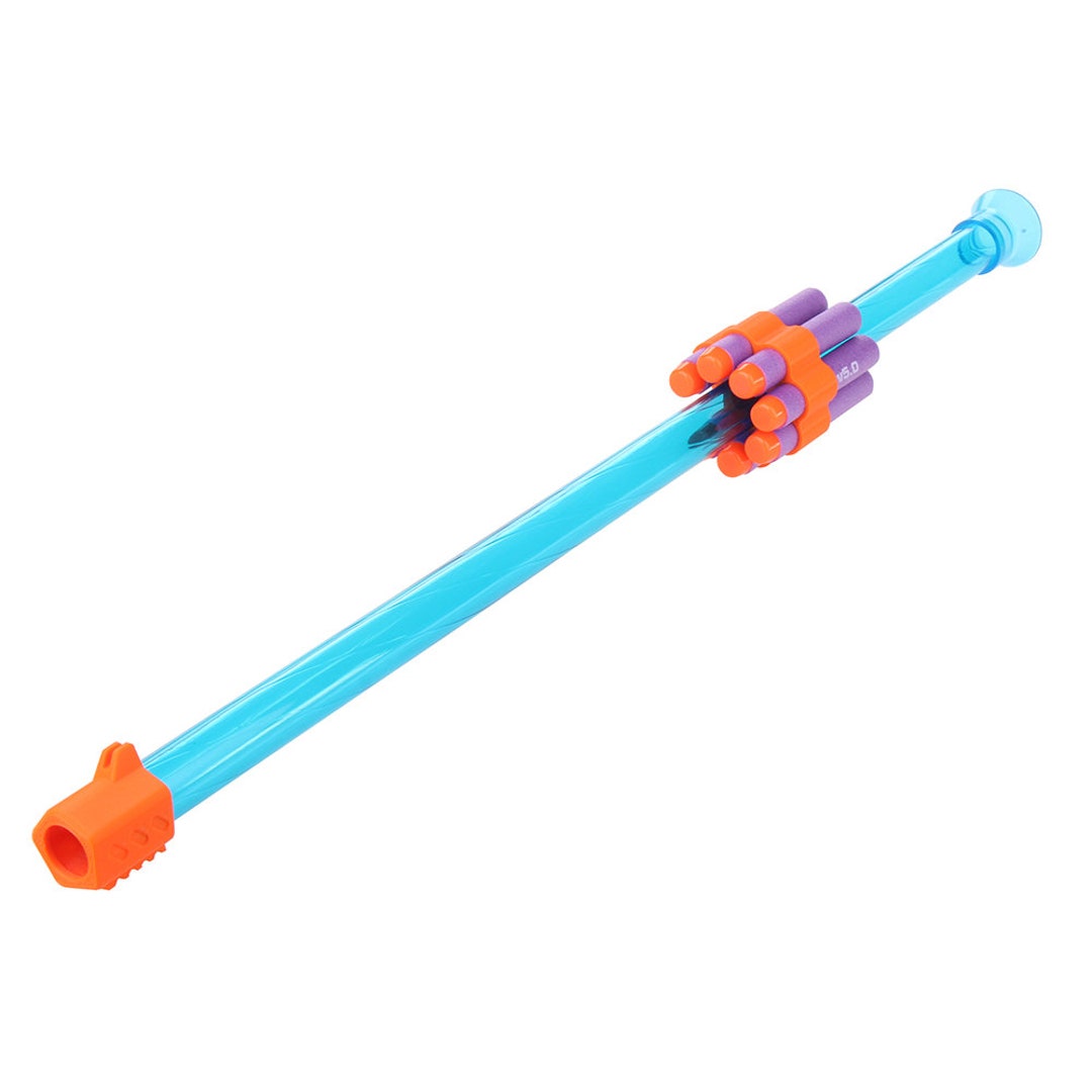 Worker MOD Blow Dart Blaster Shooter Clipon Holder Nerf Foam Tube Kid