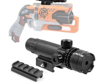 AK Blaster MOD Tactical Red Sight Pointer with Weaver Mount for Nerf Modify Toy