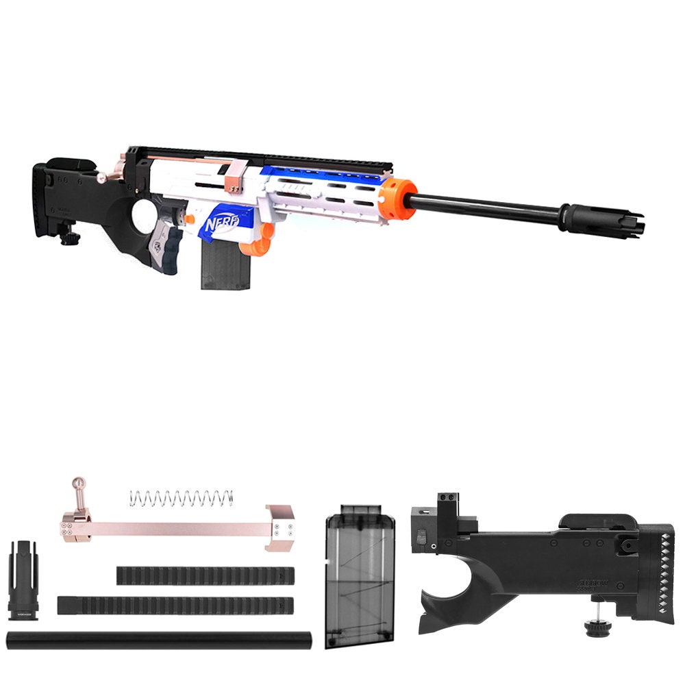 3DPS MRS-15A Modular Sniper Rifle - Accessory Kit for Nerf Rapidstrike