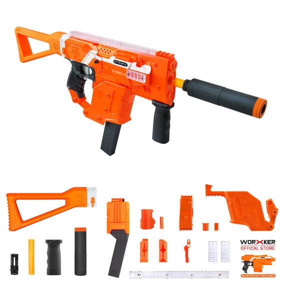 Worker MOD Kriss Vector Imitation Kit Orange Combo for Nerf Stryfe