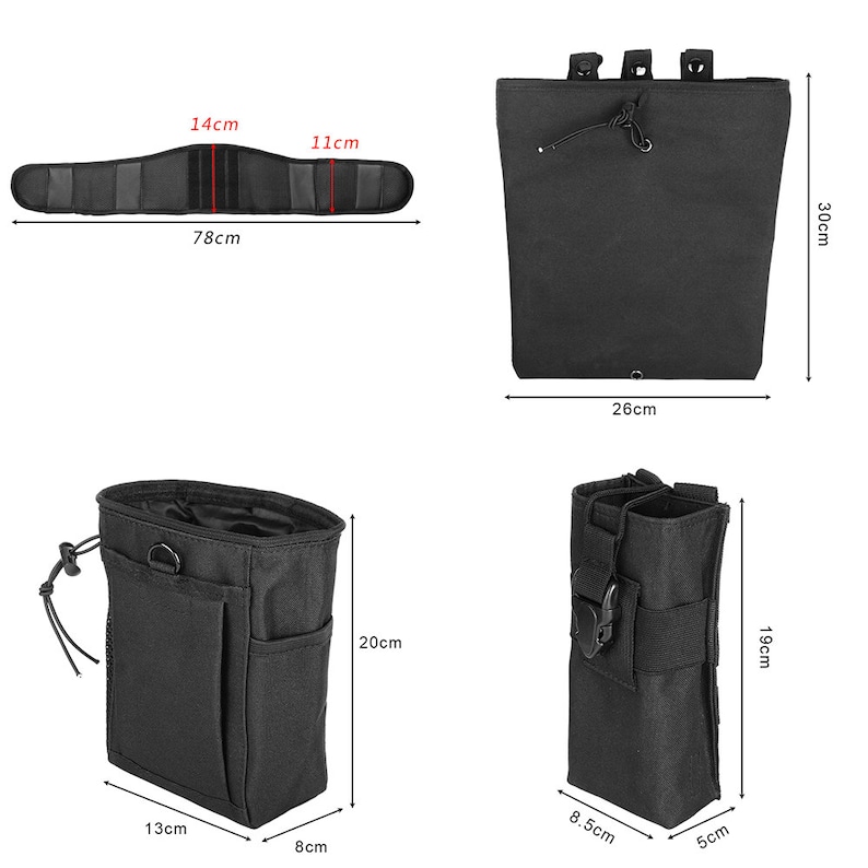 Tactical Molle Modular Waist Belt Holster Mag Dart Pouch Combo | Etsy