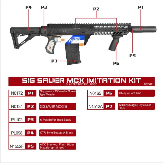 MRS-15A Modular Sniper Rifle Nerf Rapidstrike Blaster Kit -  Finland