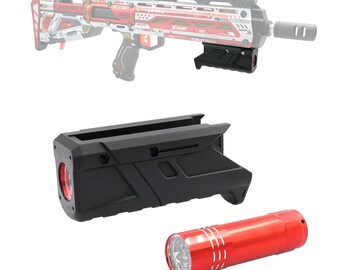 AKBM Printed Priming Foregrip Flashlight for X-Shot Longshot Blaster Modify Toy